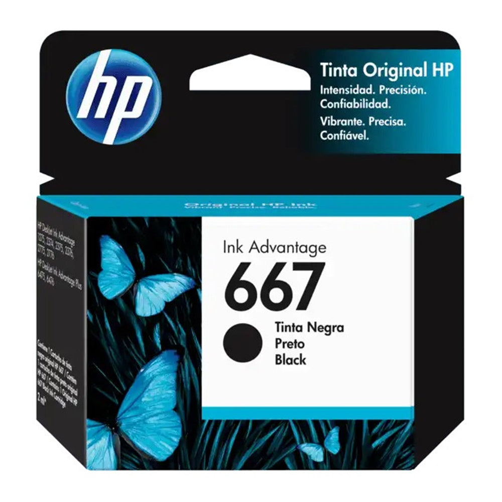 Cartucho hp 667 Negro Original